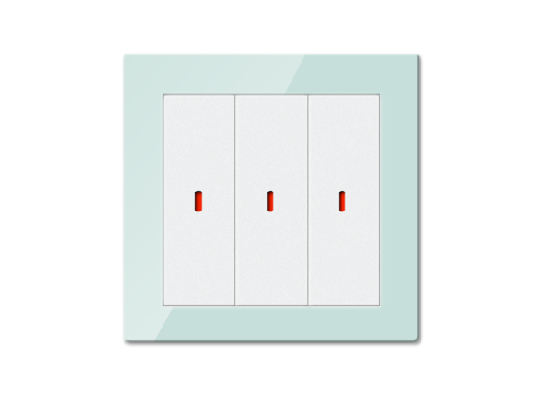 Push Button 3 Gang